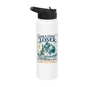 Agarra un perdedor de piedra David Goliath Funny Christian Stainless Steel Insulated Water Bottle
