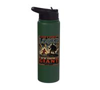 Agarra un perdedor de piedra David Goliath Funny Christian Stainless Steel Insulated Water Bottle