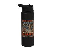 Agarra un perdedor de piedra David Goliath Funny Christian Stainless Steel Insulated Water Bottle