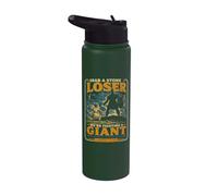 Agarra un perdedor de piedra David Goliath Funny Christian Stainless Steel Insulated Water Bottle