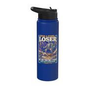Agarra un perdedor de piedra David Goliath Funny Christian Stainless Steel Insulated Water Bottle