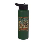 Agarra un perdedor de piedra David Goliath Funny Christian Stainless Steel Insulated Water Bottle