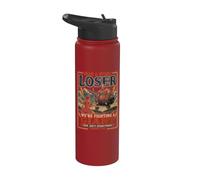 Agarra un perdedor de piedra David Goliath Funny Christian Stainless Steel Insulated Water Bottle