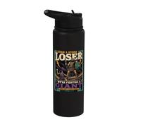 Agarra un perdedor de piedra David Goliath Funny Christian Stainless Steel Insulated Water Bottle