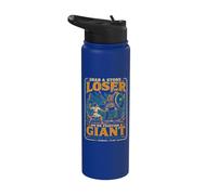 Agarra un perdedor de piedra David Goliath Funny Christian Stainless Steel Insulated Water Bottle