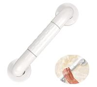 Agarraderas Baño, Barra de Agarre para Baño, Barra de Agarre for Baño Antideslizante, Mango de Nylon Blanco for Temperatura Normal, Pasamanos de Seguridad for discapacitados de Acero Inoxidable(48cm)