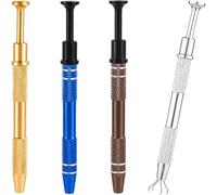 Agarrador de bolas perforadoras 4 Pinzas For Recoger Joyas, Puntas, For Piercings, Tatuajes Y Más