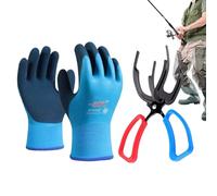 Agarrador de Peces,Pinza De Control con Garra Metálica - Garra de Pescado Multifuncional - para Captura y Suelta en Agua Salada Dulce Hielo Kayak