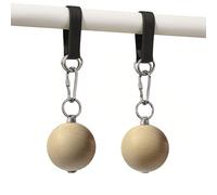 Agarras Esféricas para Dominadas de Madera - Presas de Escalada con Set de Entrenamiento, Fortalecimiento de Brazos y Rehabilitación - Accesorios para Gimnasio en Casa, Fitness y Escalada