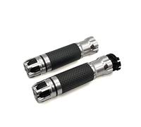 Agarre 2019 CNC Aluminio 7/8 "empuñadura De Manillar De Motocicleta Para CB 300F 500F CBR600RR CBR929RR CBR954RR CB1000R cubierta del manillar(Silver)