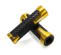 Agarre Accesorios Para Motocicleta, Manillar De 7/8 ''y 22mm, Empuñaduras De Mano, Agarre Final De Barra Para CB1100/GIO Especial 2013-2016 2015 2014 cubierta del manillar(Gold)