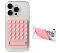 Agarre adhesivo de silicona 2 en 1, combina una potente ventosa y un soporte duradero adecuado para cualquier modelo de teléfono, proporciona múltiples opciones de montaje para selfies y grabación de