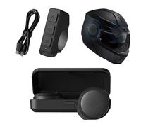 Agarre auricular al casco de motocicleta alarma lenguaje auricular, supresión de ruido teledirigida | audio del casco resistente al e impermeable para llamadas claras en