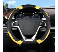 Agarre cómodo Cubierta Protectora Antideslizante para Volante Embellecedor para Kia para Sportage para Optima K5 Interior para De Coche(Yellow)