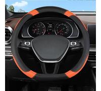Agarre cómodo Cubierta Protectora Antideslizante para Volante Embellecedor para Kia para Sportage para Optima K5 Interior para De Coche(Orange)