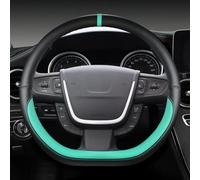 Agarre cómodo Protector Interior para Volante De Coche Cubierta Protectora Antideslizante para Embellecedor para Peugeot 508 SW 2011 2012-2018(Green)