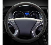 Agarre cómodo Protector para Volante De Coche Embellecedor Cuero Antideslizante para Hyundai I30 para Elantra para Touring para GT 2007~2021(Negro)