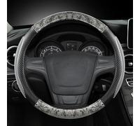 Agarre cómodo Protector para Volante De Coche Embellecedor Cuero Microfibra Antideslizante Estilo para MG HS ZS EV MG3 3SW MG5 MG6 MG7 ZR EHS EZS GT(Titanium O Type)