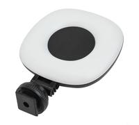 Agarre compacto inalámbrico para disparador de smartphone con luz ajustable para fotos de grupo y autorretratos (blanco)