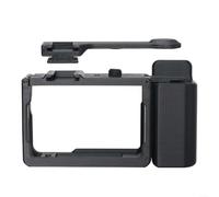 Agarre compacto para cámara de acción, 1 paquete de jaula de mango de fotografía callejera para Dji para Osmo Action 6, soporte ergonómico para abdominales con cordón para vlogging al aire libre y