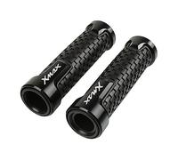 Agarre Con Logotipo X-max Dorado Para Yamaha Xmax300 Xmax 125 300 250 400 7/8 ''22mm Extremos De Agarre Extremos De Motocicleta Empuñaduras De Manillar cubierta del manillar(Black)