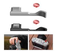 Agarre de aluminio para pulgar con almohadilla de silicona para Fujifilm XM5, diseño compacto para un fácil transporte (plateado)