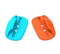 Agarre de base de mouse para Switch 2 asas izquierda y derecha, accesorio de juego ligero y portátil diseñado para transformar controladores en dispositivos de mouse (naranja y azul)