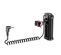 Agarre de cámara de liberación rápida, mango lateral de aluminio con diseño ergonómico y cable de 2,5 mm para DSLR y empuñaduras de aleación de aluminio sin espejo