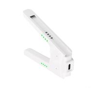 Agarre de carga con puerto USB C para Nintendo Switch Joy soporta juegos mientras se carga con indicadores LED y salida de audio integrada (blanco)
