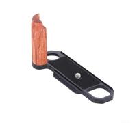 Agarre de madera fiable para Nikon-S3/S2 con base de aluminio recubierto duro y almohadilla de goma que no deja marcas para seguridad (negro)
