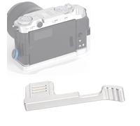 Agarre de metal para el pulgar para cámara Fujifilm X-M5 sin espejo, soporte ergonómico de aluminio, comodidad y estabilidad mejoradas, diseño no obstructivo (plateado)