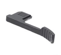 Agarre de pulgar diseñado para con construcción de aleación de aluminio con parte superior texturizada y diseño de perfil bajo para mantener la portabilidad y la función de la cámara (negro)