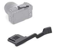 Agarre de pulgar para Canon EOS R50V, soporte ergonómico de aluminio antideslizante para pulgar, sujeción segura, reduce la fatiga y el movimiento de la cámara, fácil de instalar para R50 V (negro)