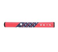 Agarre de putter Puños de reemplazo para palos de ,Antideslizante cubierto de PU cómoda Club putter grip accesorio de reemplazo,blanco, rojo, negro(rojo)
