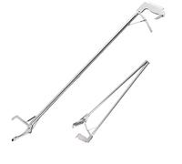 Agarre de serpientes, 120 cm, pinza para serpientes robusta, para reptiles, anguila, agarre de acero inoxidable, con mandíbula ancha, herramienta