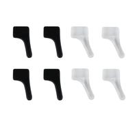 Agarre de silicona para la oreja,Ganchos de silicona para la oreja, 4 pares de pinzas antideslizantes para orejas, Cómodo soporte para correa de gafas, retenedor de manga para puntas de patillas para