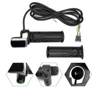 Agarre del acelerador de bicicleta E de 6 cables con pantalla LCD para configuración de manillar de 36 V, características de legibilidad clara y agarre firme