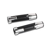 Agarre Empuñadura De Aluminio Para Manillar De Motocicleta De 7/8 ''22mm Para Ducati HYPERMOTARD 1100 1100S EVOSP 796 821 939 StRada cubierta del manillar(Silver)