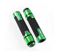 Agarre Empuñadura De Gel De Goma Para Manillar De Motocicleta, Accesorios De Aluminio CNC De Modificación Universal De 22mm Para PCX 150 125 cubierta del manillar(Green)