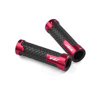 Agarre Empuñadura De Manillar De Carreras YZF Para Motocicleta, Empuñadura De Goma Suave De Aluminio Para Yamaha R1 R3 R6 R125 R6S R25 600R cubierta del manillar(Red)