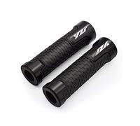 Agarre Empuñadura De Manillar De Carreras YZF Para Motocicleta, Empuñadura De Goma Suave De Aluminio Para Yamaha R1 R3 R6 R125 R6S R25 600R cubierta del manillar(Black)