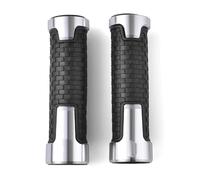 Agarre Empuñadura De Manillar De Motocicleta, Empuñaduras De Manillar Antideslizantes De Goma Para CBR650F CBR250R CBR600RR CBR1000RR cubierta del manillar(Silver)