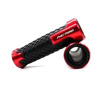 Agarre Empuñaduras De Mano Para Motocicleta NC 700 X, Tapón De Extremo De Barra De Manillar, Extremos De Manillar De 7/8 "22MM Para NC700X cubierta del manillar(Red)