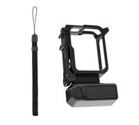 Agarre ergonómico para cámara con correa de muñeca de liberación rápida y anticaída, soporte de zapata fría para accesorios de vlog, agarre de mango de cámara de desmontaje rápido