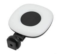 Agarre inalámbrico para cámara de smartphone con obturador remoto desmontable y luz de llenado de 3 niveles para vlogging, transmisión en vivo, fotografía, mango ABS negro (blanco)