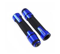 Agarre Para BMW F650GS F 650 GS Motocicleta 7/8 "22mm Aluminio Goma Manillar Puños Extremos Tapas De Manillar Tapones De Barra De Mano cubierta del manillar(Blue)