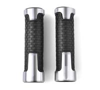 Agarre Para CBR600 F CBR 600F 1991-2007 2006 2011-2013 Motocicleta Universal 7/8 ''22mm Manillar Empuñaduras Mango Barra Extremo Agarre cubierta del manillar(Silver)