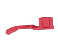 Agarre para Pulgar de Cámara de Metal de Aleación de Aluminio con Protector de Cubierta de Zapata, Fácil de Montar y Desmontar, Diseño Ergonómico y Duradero para Cámara sin (Rojo)