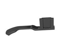 Agarre para Pulgar de Cámara de Metal de Aleación de Aluminio con Protector de Cubierta de Zapata, Fácil de Montar y Desmontar, Diseño Ergonómico y Duradero para Cámara sin (Black)