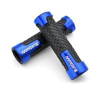 Agarre Para Suzuki Burgman AN125 AN200 AN400 AN650 Motocicleta 7/8 "22mm Empuñaduras De Mano CNC Aluminio Agarre De Goma Accesorios De Motocicleta cubierta del manillar(Blue)